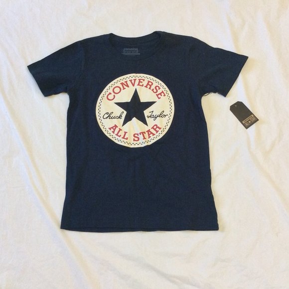 Dark Blue Converse Boys Tee - Picture 3 of 4